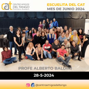 Alumnos de Tango Escuelita del CAT de Comodoro Rivadavia