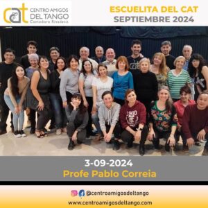 Alumnos de Tango Escuelita del CAT de Comodoro Rivadavia